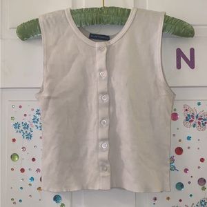 Knit Button Front Cropped Tank Top! Brandy Melville!